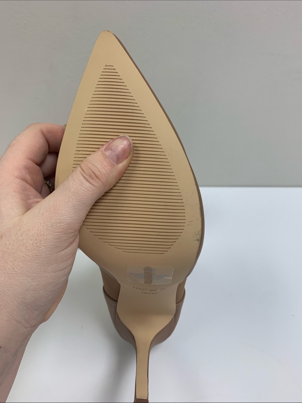 Nine West Tan Pointed-Toe Stiletto Ankle Boots - Picture 3 of 6